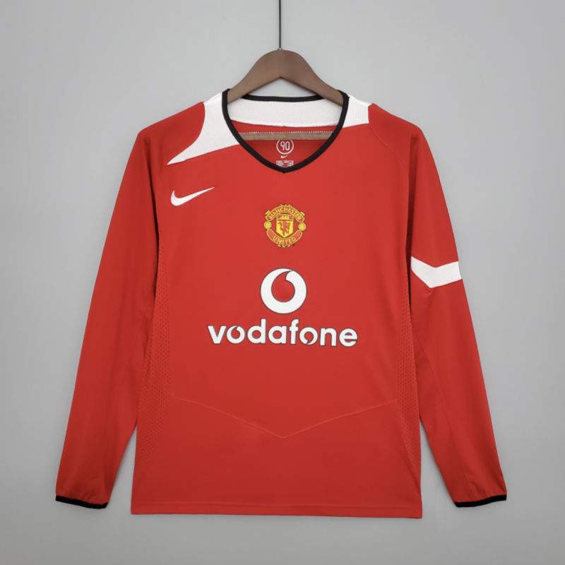 Retro Manchester United Long Sleeve 04/06 Home Kit